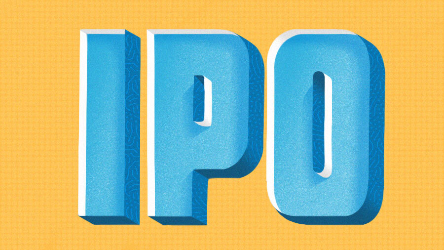 Illustration of IPO Bubble letters.