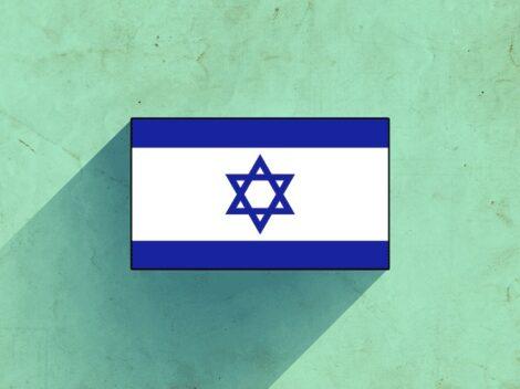 Illustration of Israel's flag.