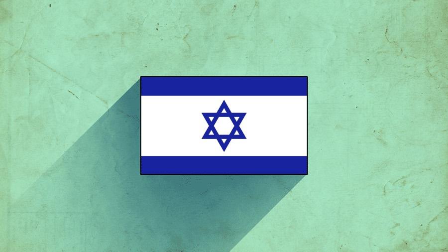 Illustration of Israel's flag.